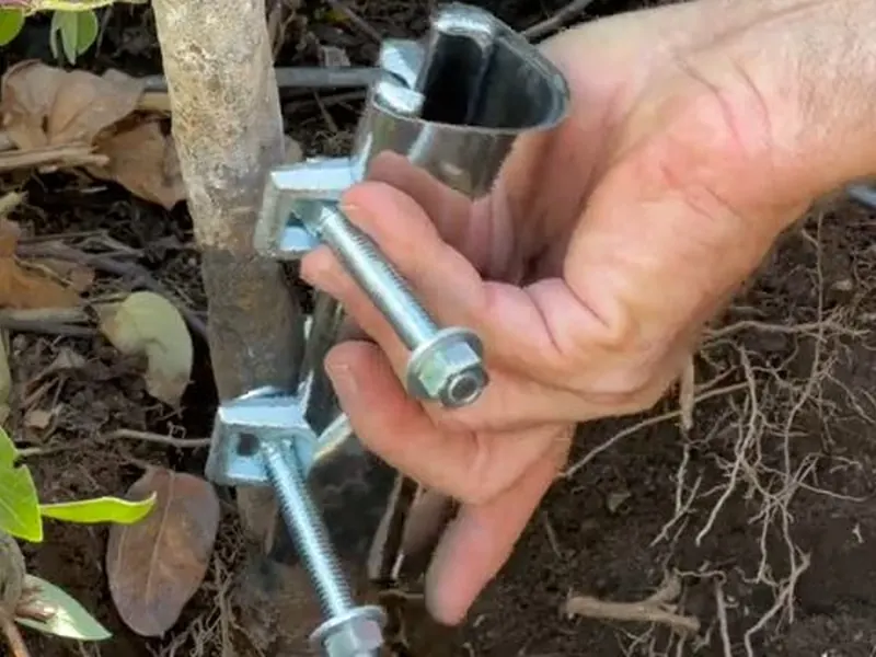 An outdoor faucet or water line connection is exposed for inspection near Cerritos, CA on Hose Bib & Outdoor Faucet Repair in Cerritos, CA