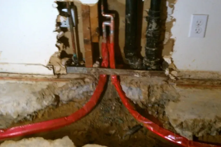 PEX and copper supply piping are fitted during repipe or line repair work near Cerritos, CA on Repiping & Whole Home Pipe Replacement in Cerritos, CA faq rep 003