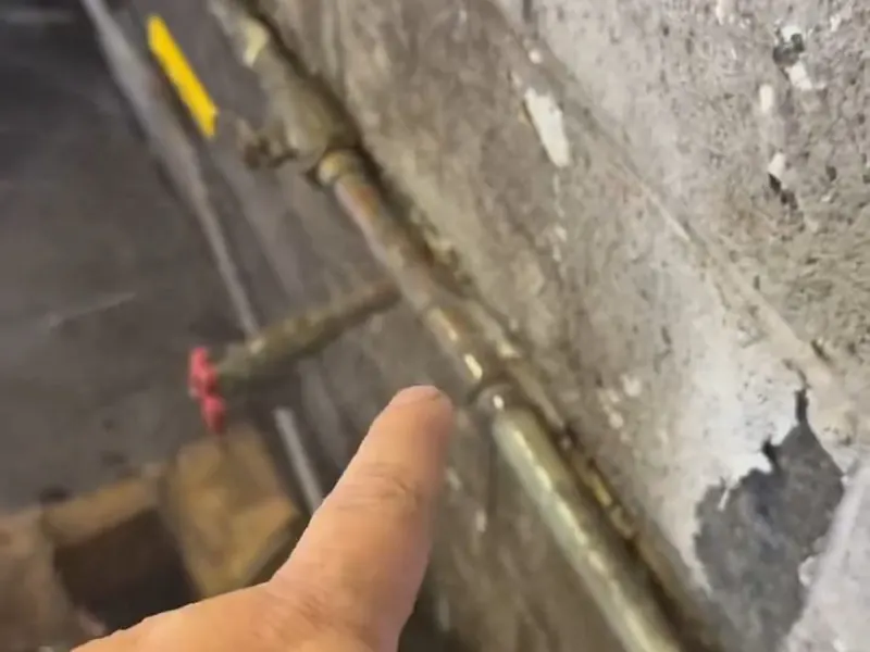 Quick water line repair at car detailing building near Cerritos, CA on Burst Pipe Repair in Cerritos, CA
