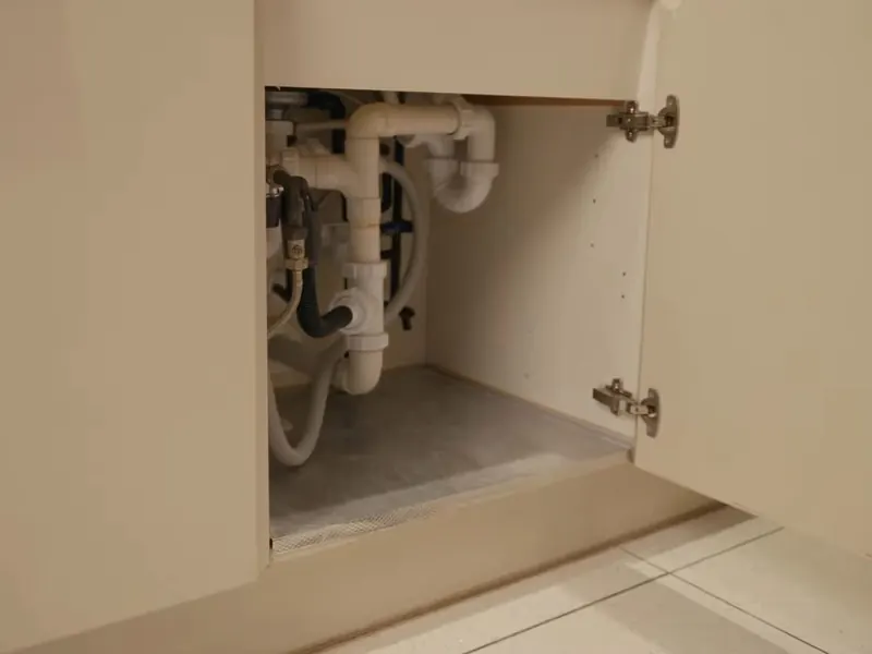 A sink, faucet, or under cabinet drain connection is checked for proper function near Cerritos, CA on Faucet & Sink Repair in Cerritos, CA body fsr 002