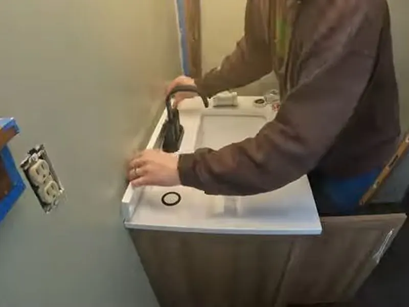 A sink, faucet, or under-cabinet drain connection is checked for proper function near Cerritos, CA on Faucet & Sink Repair in Cerritos, CA
