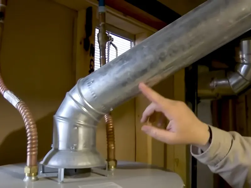 A technician documents water heater connections during inspection near Cerritos, CA on Homeowners Insurance and Slab Leaks in California: What Cerritos Homeowners Actually  blog b12 001