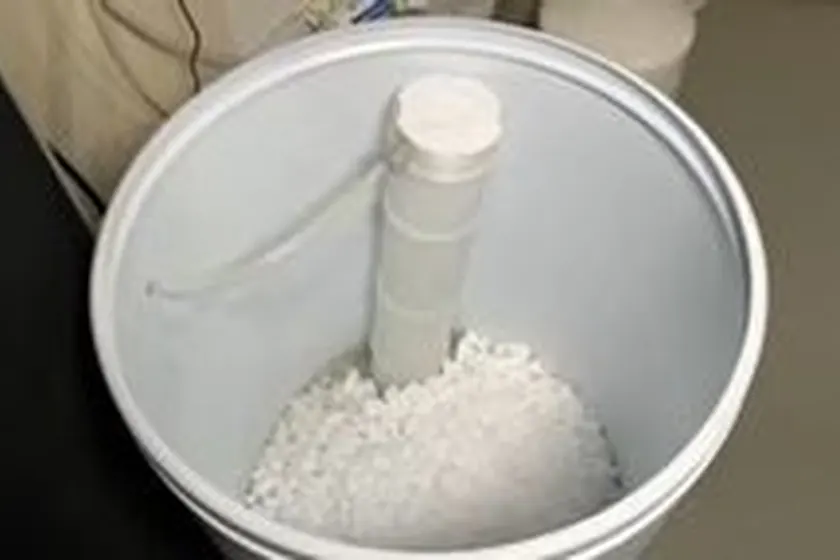 A water softener system is inspected with its brine tank, valve head, or inlet piping visible near Cerritos, CA on Water Softener Installation & Repair in Cerritos, CA faq wsr 003