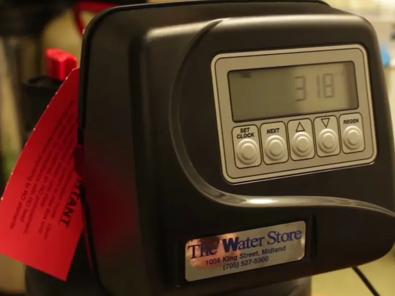 A water softener system is inspected with its brine tank, valve head, or inlet piping visible near Cerritos, CA on Water Softener Installation & Repair in Cerritos, CA body wsr 002