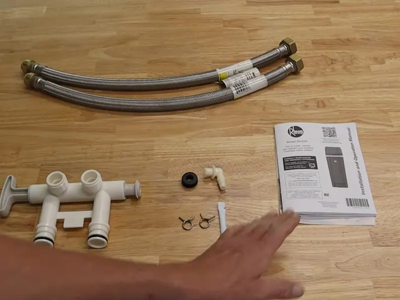 A water softener system is inspected with its brine tank, valve head, or inlet piping visible near Cerritos, CA on Manganese in Cerritos’s Municipal Wells: What Homeowners Sho